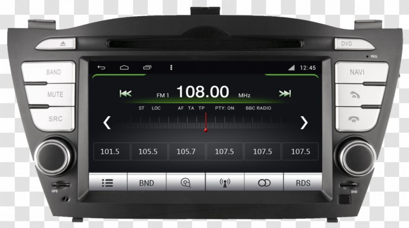 Hyundai Ix35 GPS Navigation Systems Tucson Car - Multimedia Transparent PNG