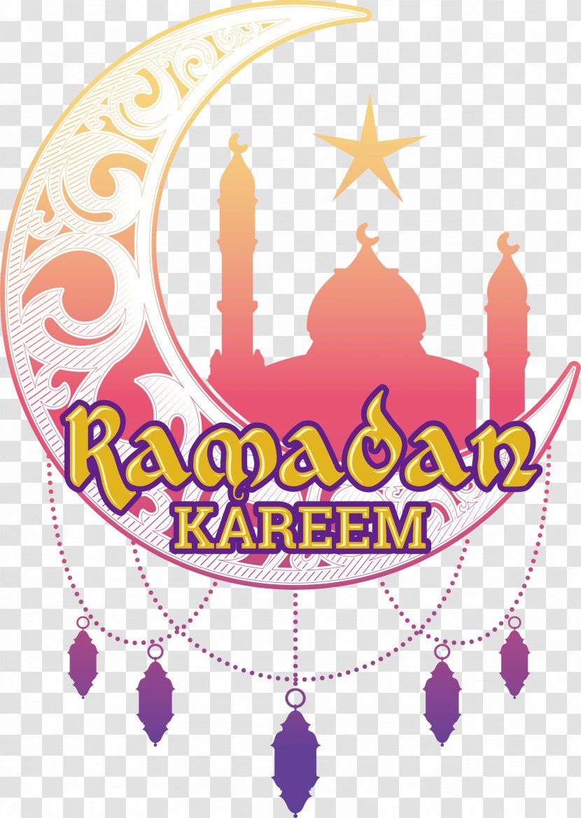 Islam Ramadan Icon - Cartoon Moon Label Transparent PNG