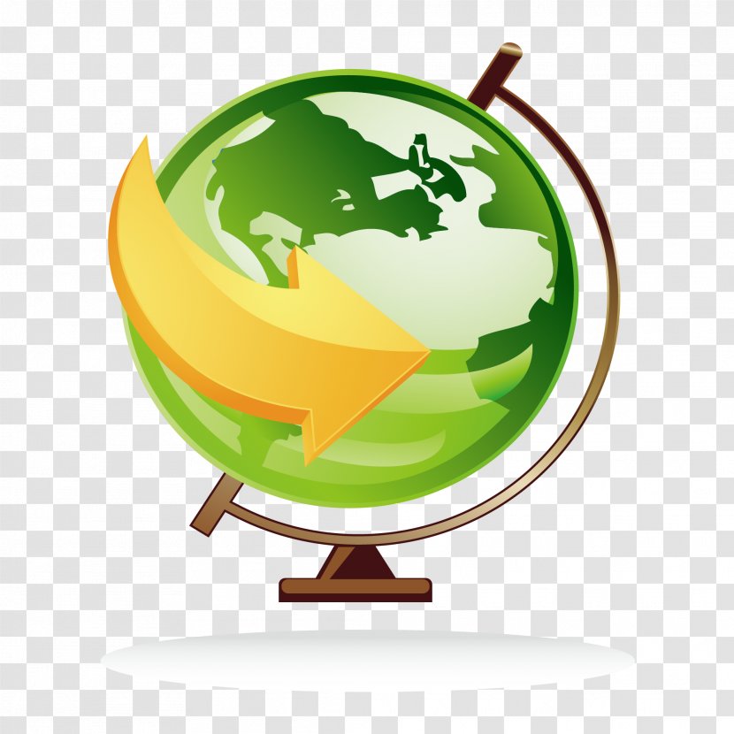 Globe Icon - Green - Vector Material Transparent PNG
