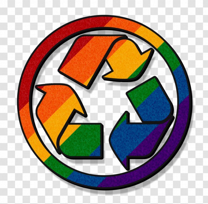 Yellow Rainbow Recycling Symbol Logo - Disk Transparent PNG