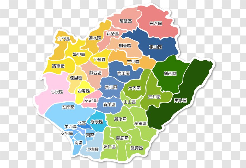 North District, Tainan Taipei Madou District Provincial City - Ach Map Transparent PNG