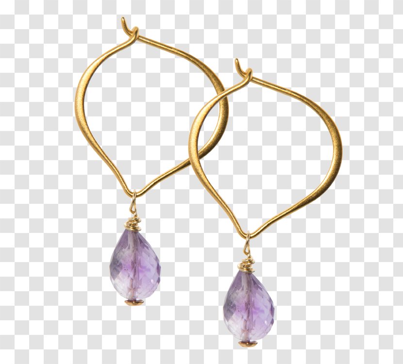 Amethyst Earring Jewellery Gemstone Rose Quartz - Lotus Jade Rabbit Transparent PNG