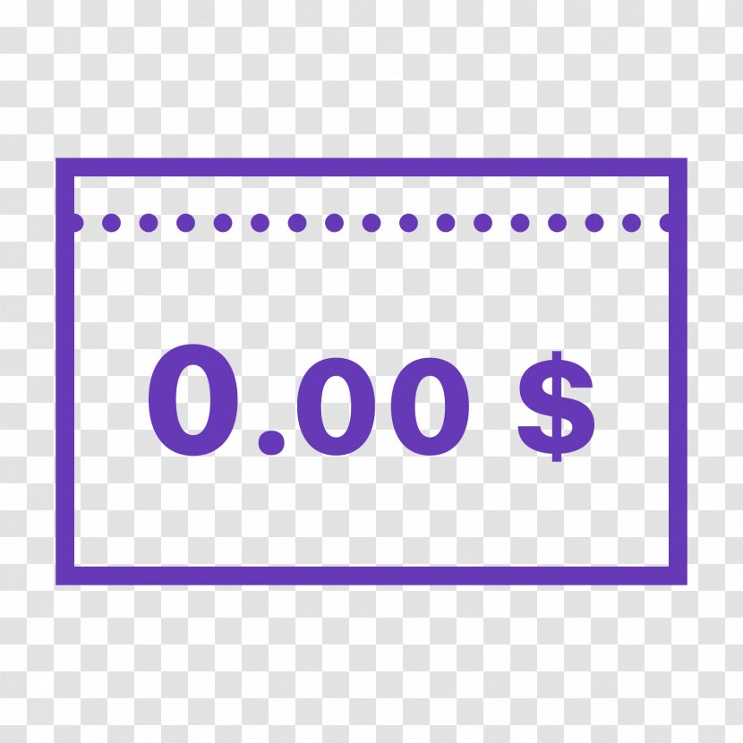 Currency Cheque - Pink - Text Transparent PNG