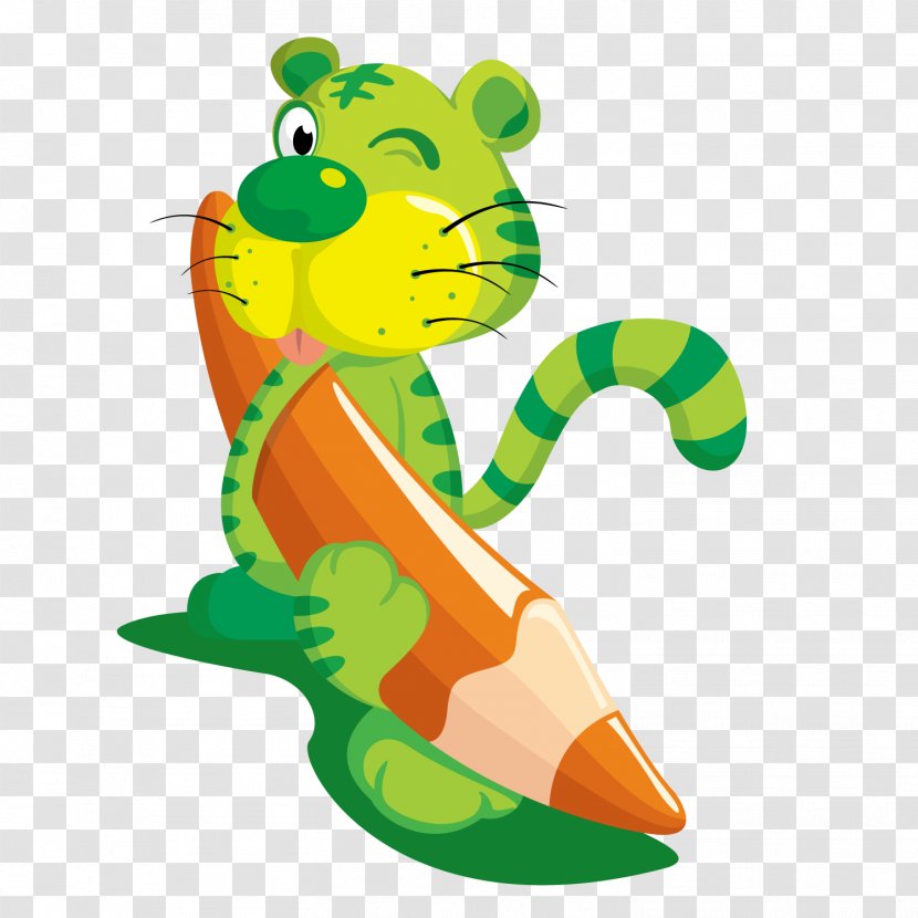 Animation - Flower - Vector Green Tiger Transparent PNG