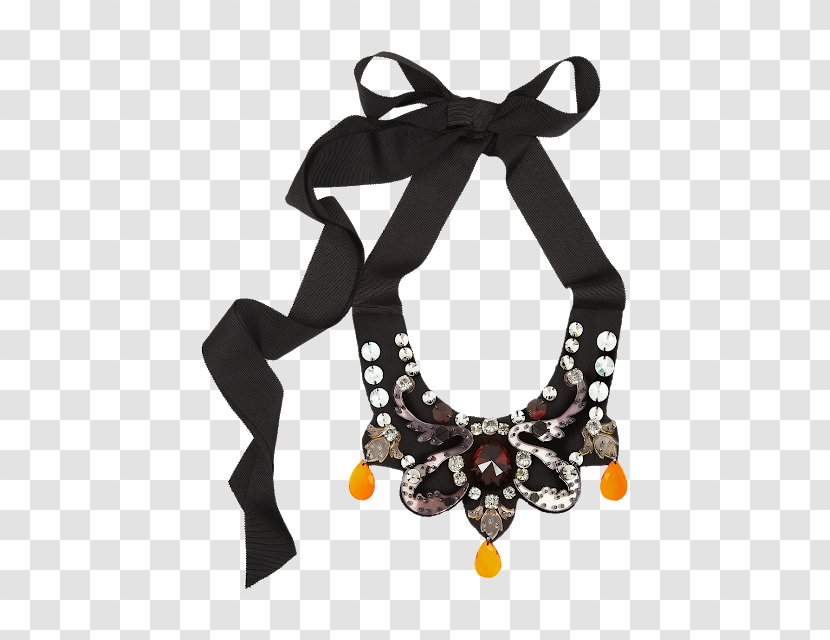 Necklace Earring Ribbon Bib Clothing - Fashion Transparent PNG