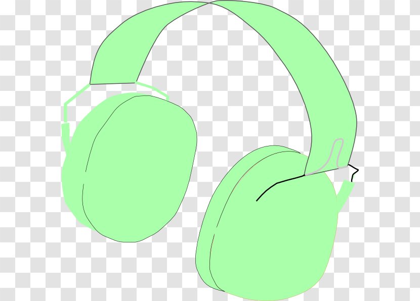 Headphones Leaf Line Clip Art - Audio Equipment Transparent PNG