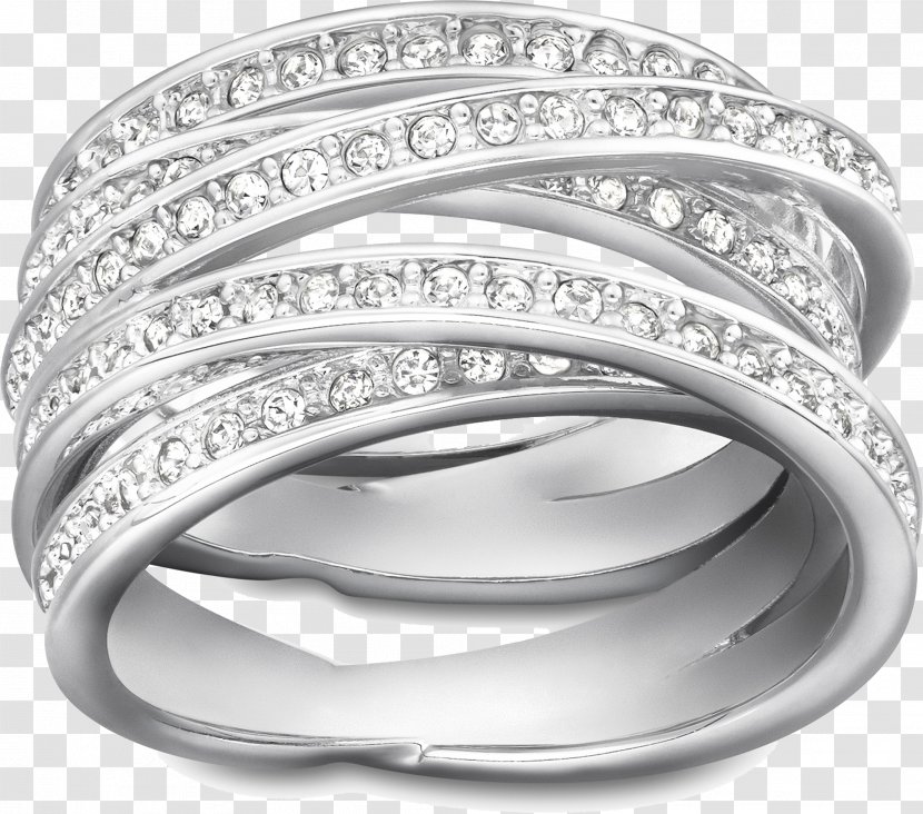Ring Size Swarovski AG Jewellery - Platinum - Silver Transparent Transparent PNG