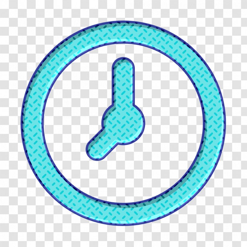 Alarm Icon Clock Deadline - Electric Blue - Symbol Transparent PNG