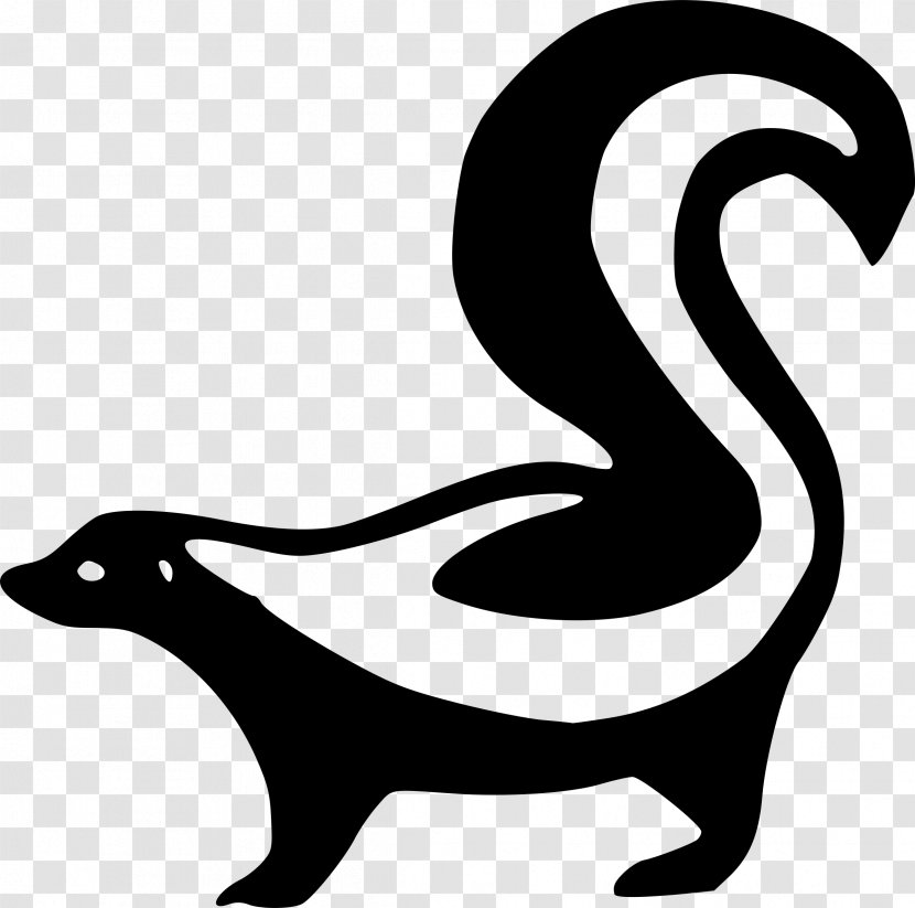 Silhouette Skunk Clip Art - Artwork Transparent PNG