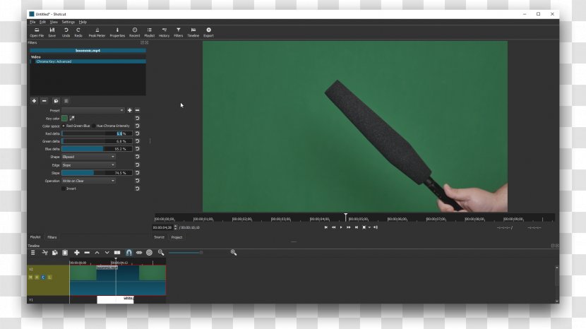 Chroma Key VSDC Free Video Editor Editing Software Computer - Highdefinition Television Transparent PNG