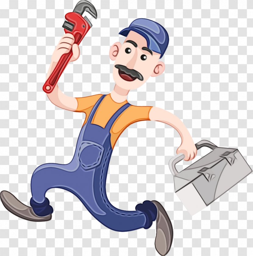 Cartoon Plumber Clip Art Construction Worker Tradesman Transparent PNG