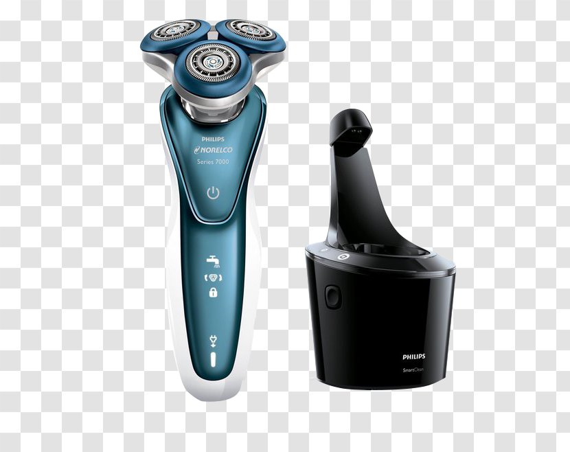 Norelco Electric Razor Shaving Philips - Pseudofolliculitis Barbae - Rechargeable Blue Transparent PNG