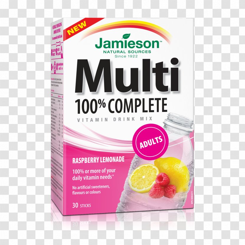 Dietary Supplement Multivitamin Jamieson Laboratories Nutrient - One A Day - Lemon Cocktail Transparent PNG