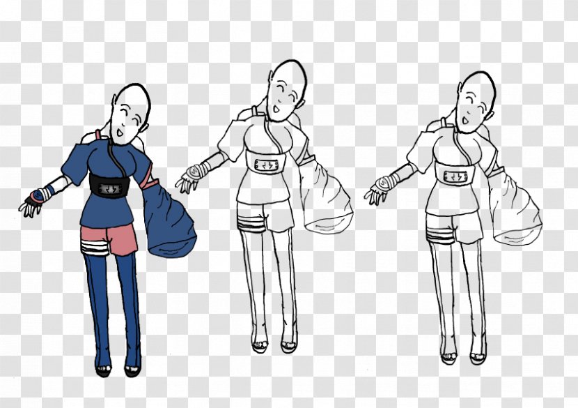 Costume Line Art Sketch - Human Body - Design Transparent PNG