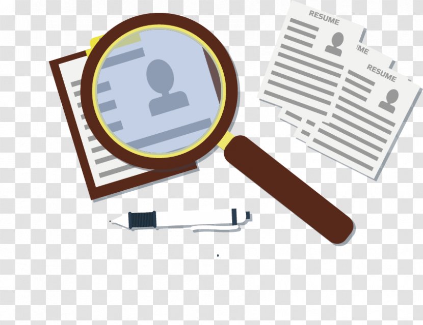 Newspaper - Vector Magnifying Glass Transparent PNG