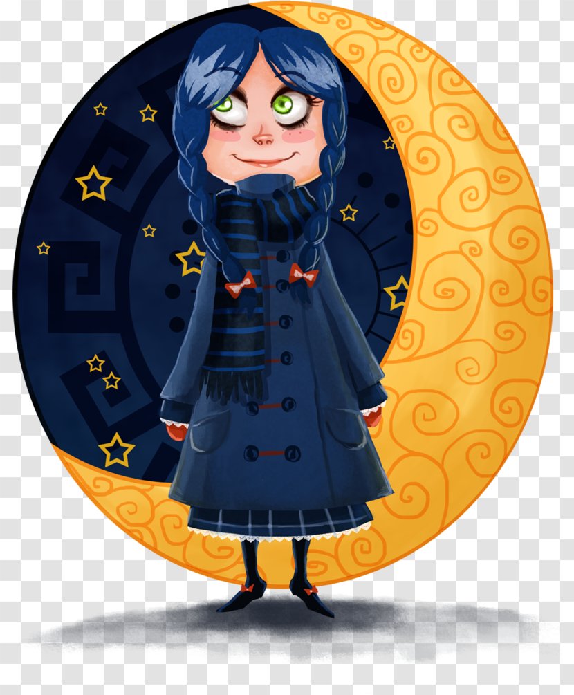 Costume Design Outerwear Character - Watercolor - Starry Night Transparent PNG