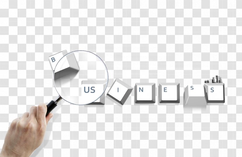 Computer Keyboard Magnifying Glass - Holding A Transparent PNG