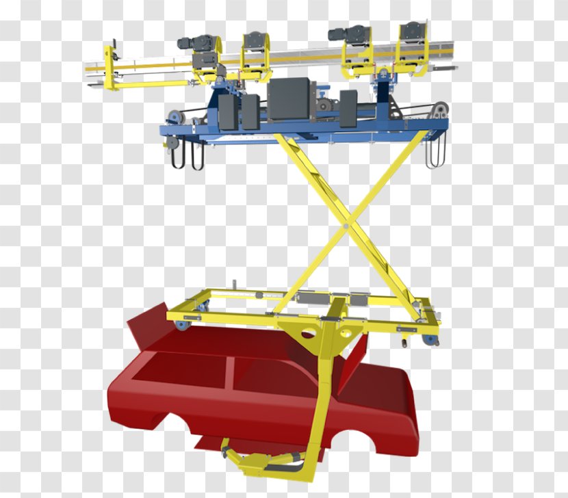 Monorail Elektrohängebahn Automotive Industry Conveyor System Machine - Car Transparent PNG