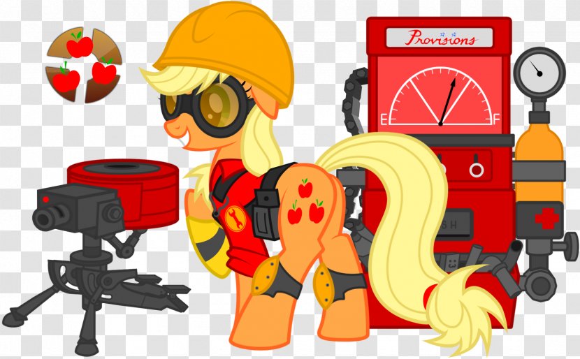 Applejack Team Fortress 2 My Little Pony: Friendship Is Magic Fandom Twilight Sparkle - Machine - Engineer Transparent PNG