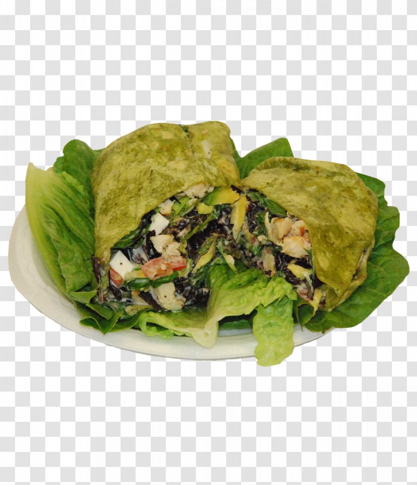Wrap Vegetarian Cuisine Spinach Salad Caesar - Platter Transparent PNG