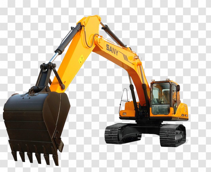 Excavator Heavy Machinery Bulldozer Sany Transparent PNG