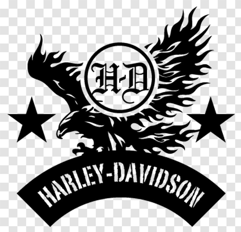 Harley-Davidson Fat Boy Motorcycle Logo - Stencil Transparent PNG
