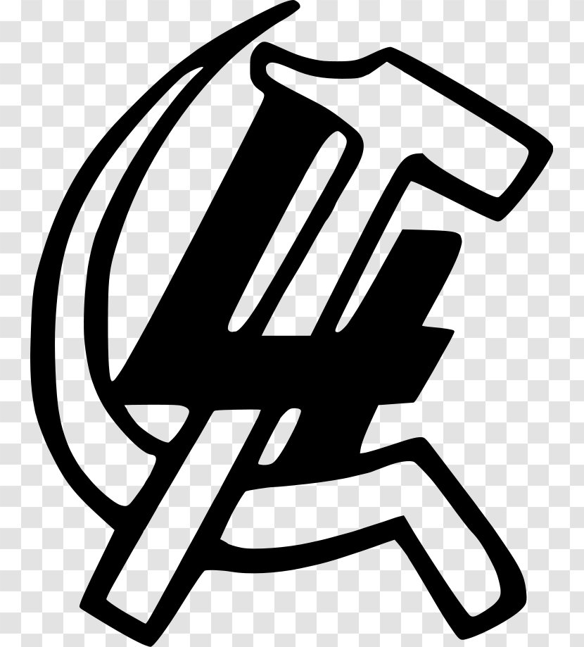 International Workers League – Fourth Trotskyism Symbol Hammer And Sickle - Black - Comintern Transparent PNG