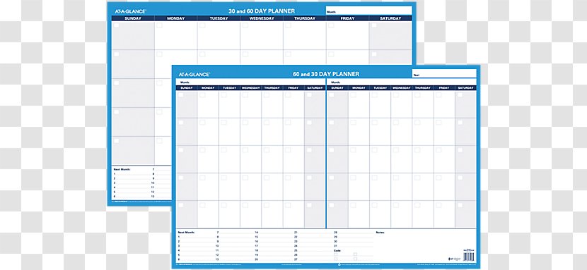 Personal Organizer Planning Diary Calendar - Paper Transparent PNG