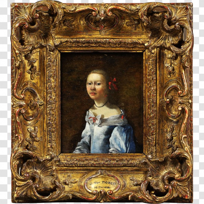 Panel Painting Portrait Netherlands Picture Frames - Satin Transparent PNG