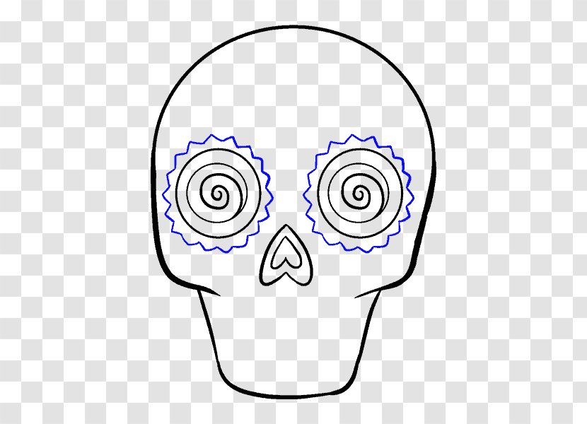 Calavera Drawing Skull Sketch - Flower - Mexican Transparent PNG