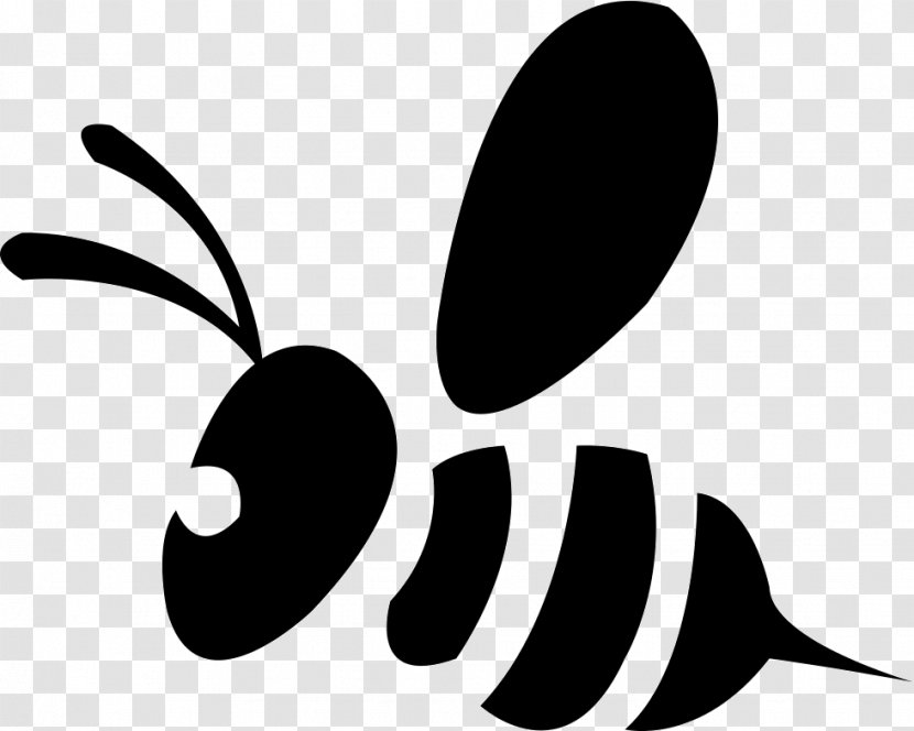Bee Clip Art - Silhouette Transparent PNG