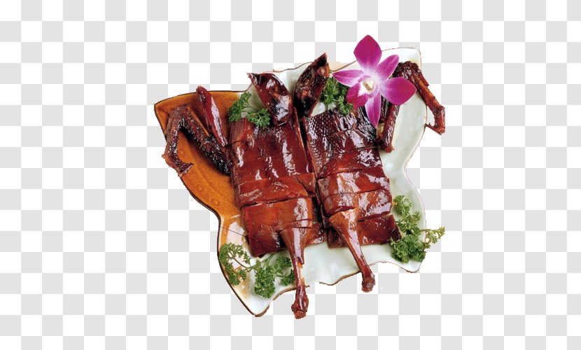 Hunan Cuisine Duck Red Cooking Sauce - Flower - Baked Food Pictures Transparent PNG