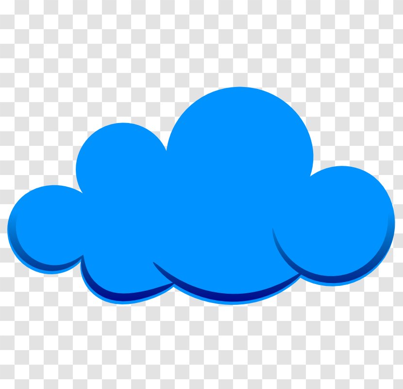 Drawing Cloud Clip Art - Heart - Blue Hand Painted Clouds Transparent PNG