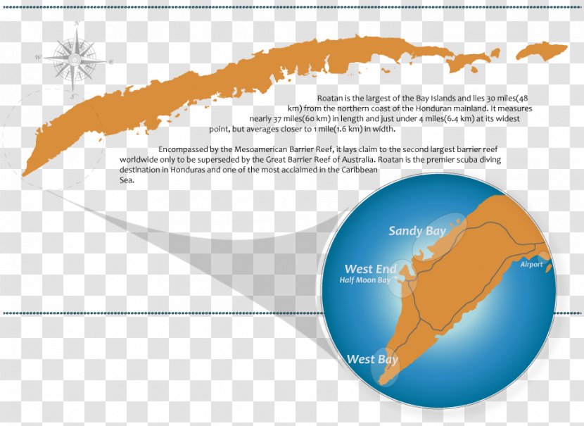 Juan Manuel Gálvez International Airport West Bay Roatan Map Half Moon Discover Excursions & Tours - Travel Transparent PNG