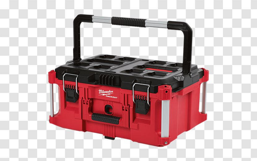 Milwaukee 48-22-8425 PACKOUT Large Tool Box 22 In. Packout Modular Storage System Boxes ToolBarn.com, Inc. - 48228425 - Sculpey Organizer Transparent PNG