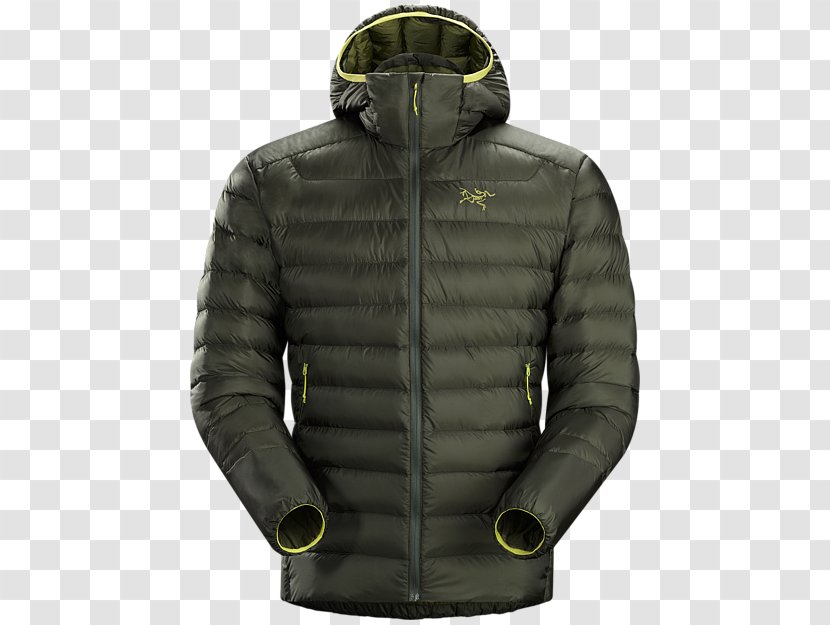 Hoodie Arc'teryx Jacket Down Feather Clothing - Hood - Goose Transparent PNG