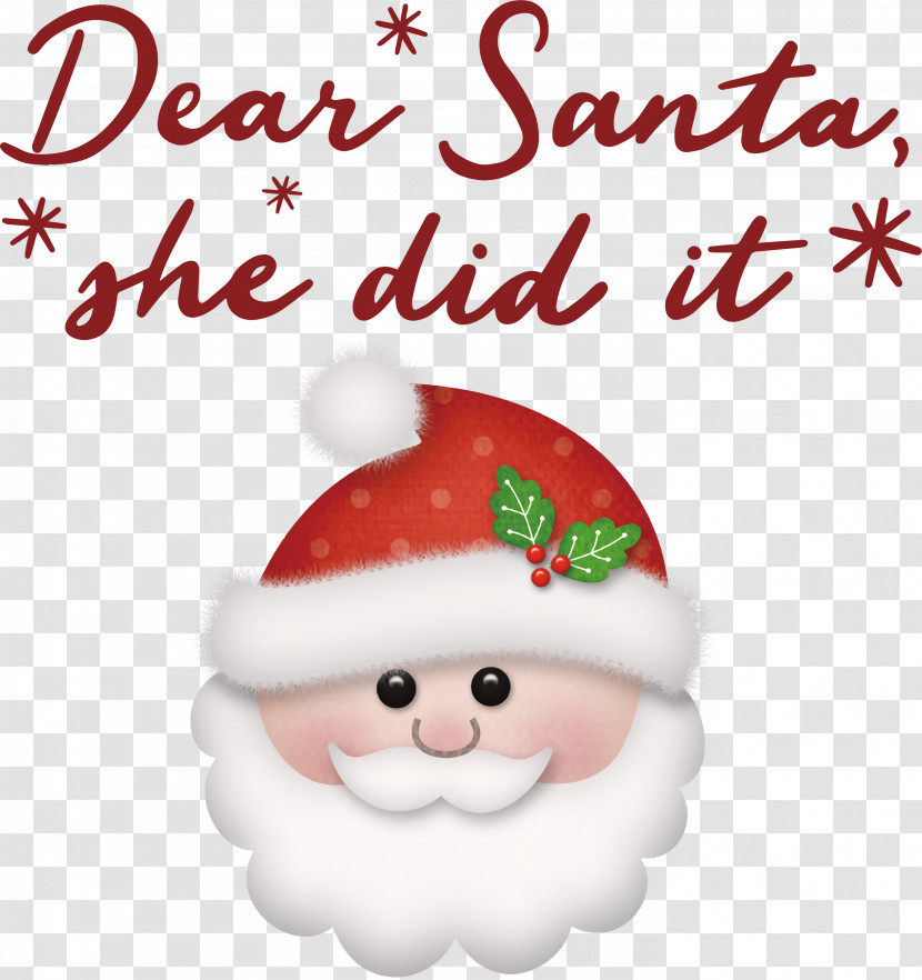 Dear Santa Santa Christmas Transparent PNG