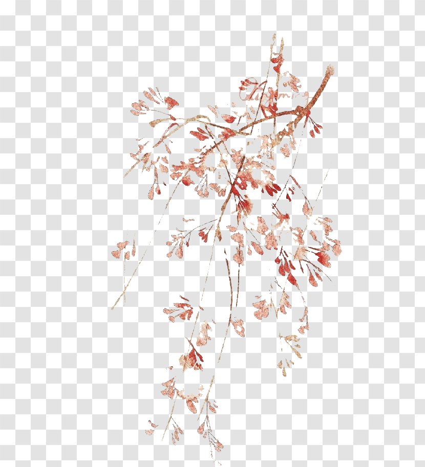 Leaf Red Twig Computer File - Floral Design Transparent PNG