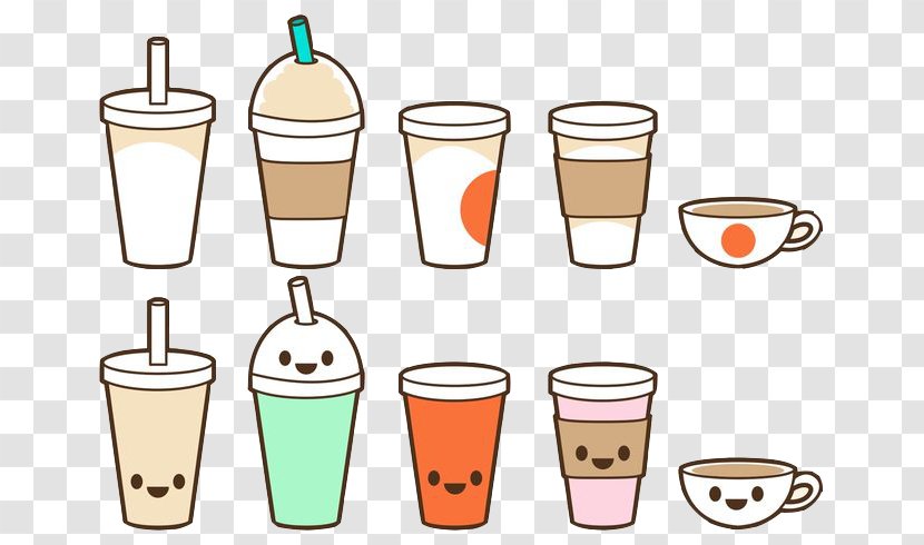 Iced Coffee Cafe Milk - Drink - Various Cups Transparent PNG