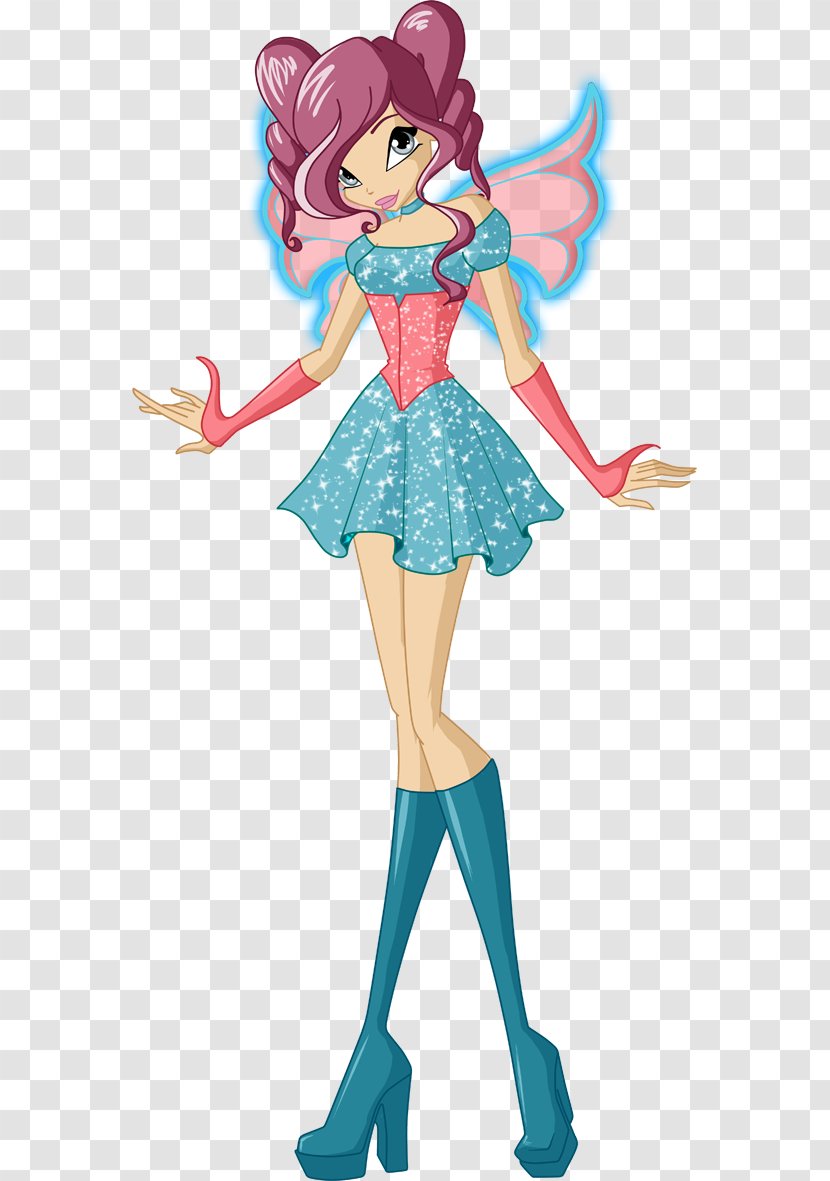 Musa Flora Stella DeviantArt - Cartoon - Mexican Dress Transparent PNG