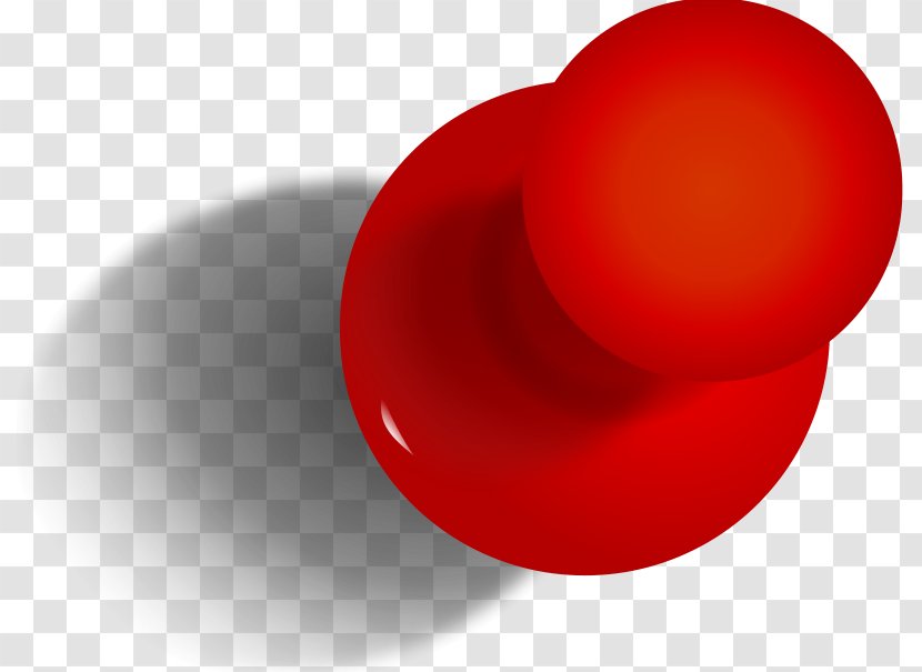 Pin Icon - Red Transparent PNG
