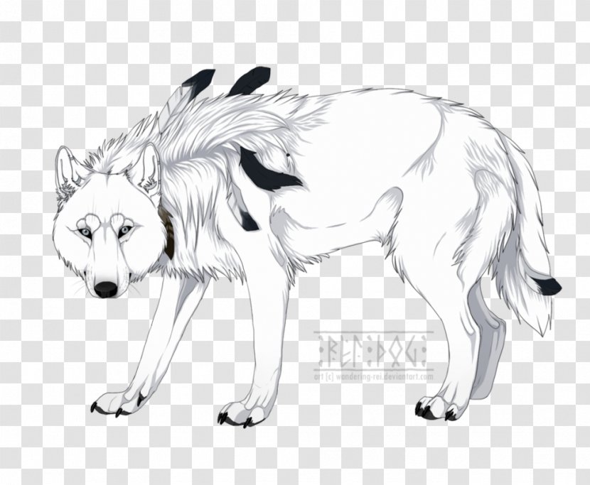 Line Art White Wildlife Snout Sketch - Tail - Oy Transparent PNG