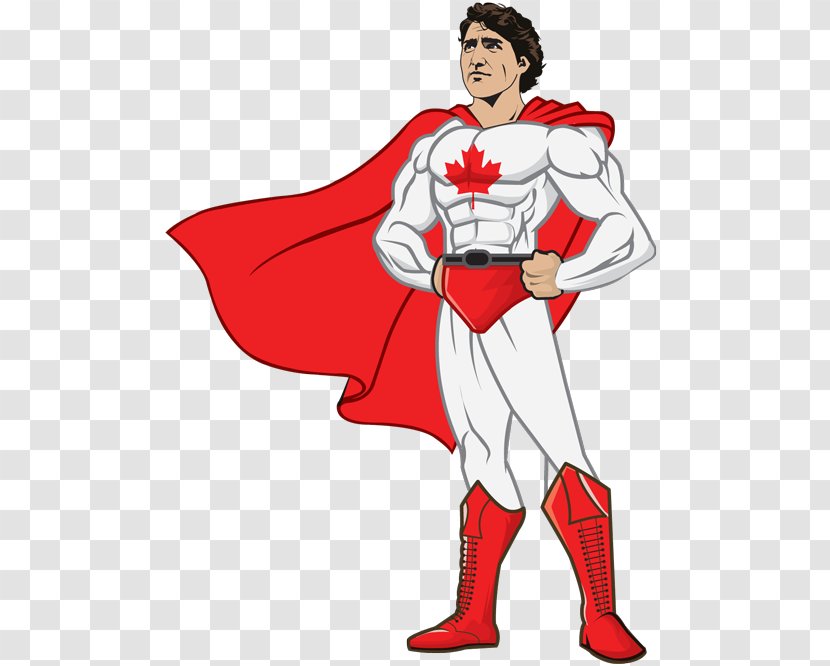 Superman Prime Minister Of Canada Clip Art - Hero - Outerwear Transparent PNG