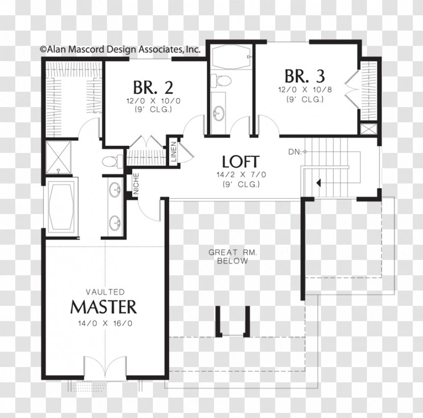 Eagle River Circle Custom Home Floor Plan - Master Craftsman Transparent PNG