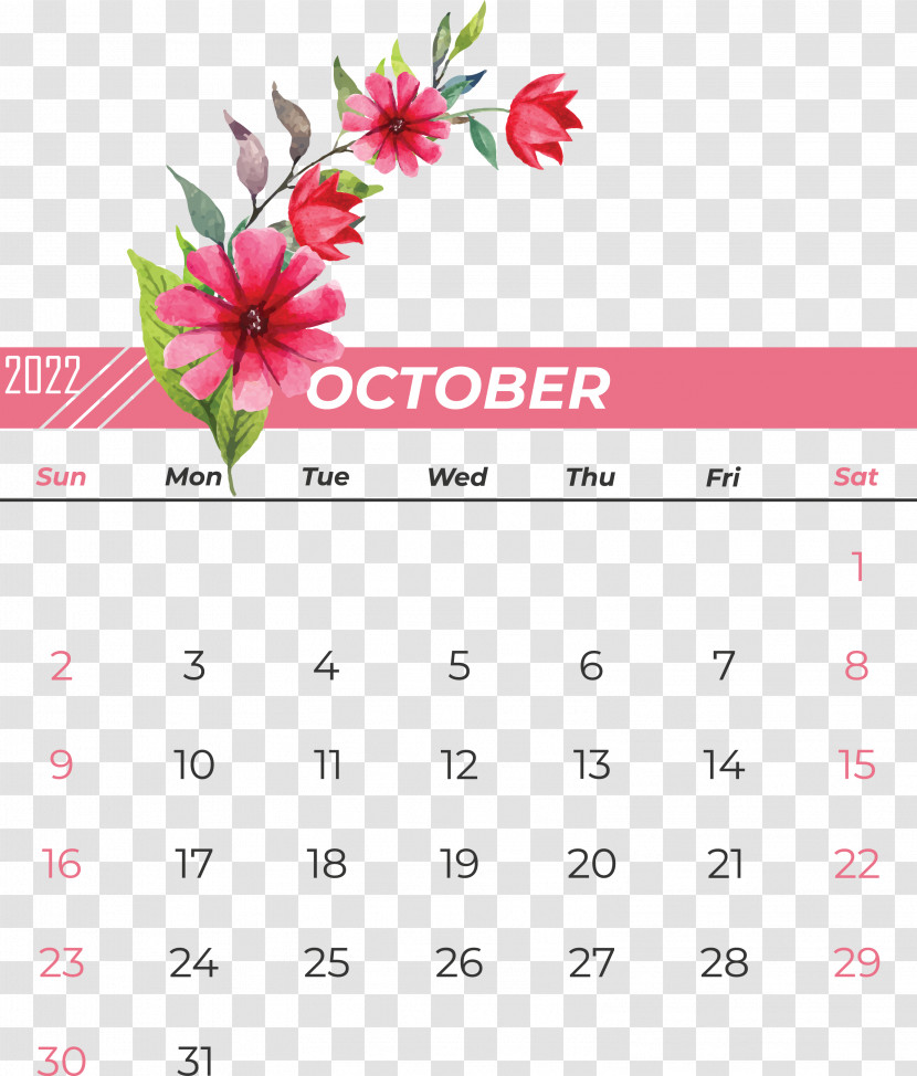 Flower Calendar Font Petal Meter Transparent PNG