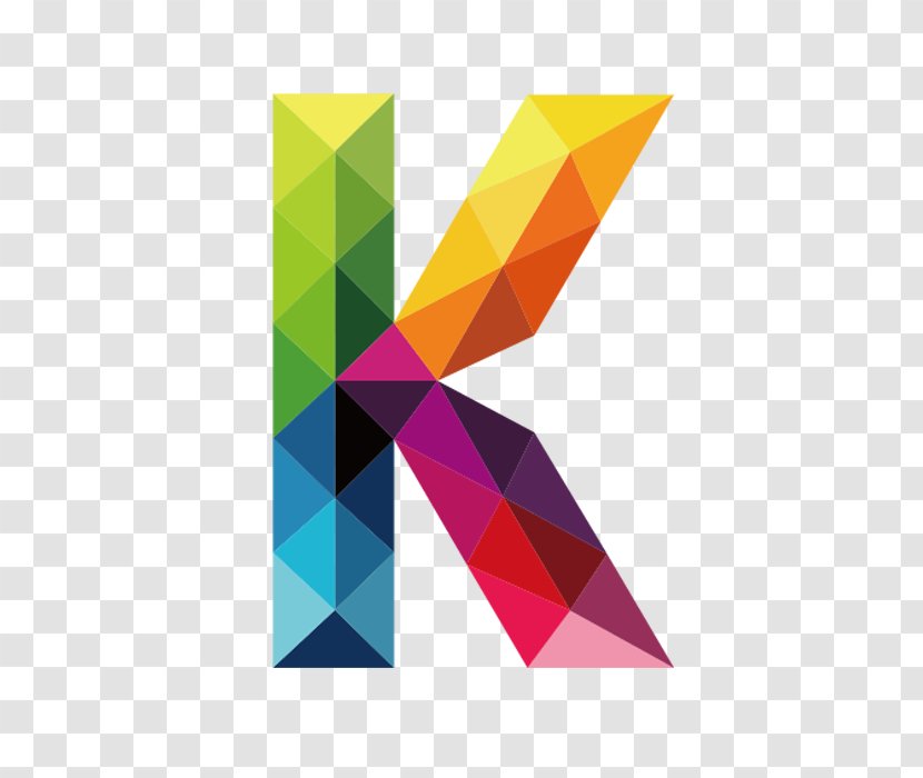 Letter K Logo Font - Alphabet - Colorful Letters Transparent PNG