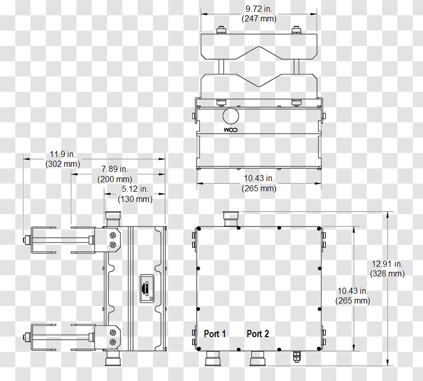 Car Floor Plan Design Technical Drawing - Parallel Transparent PNG