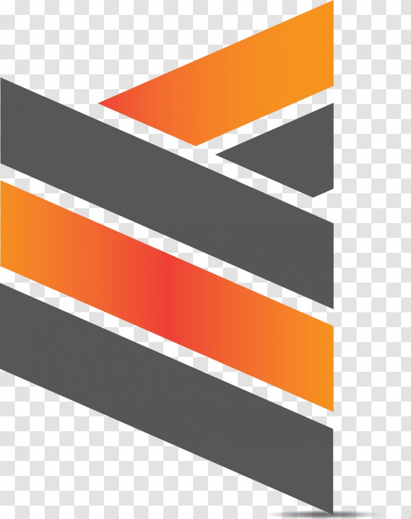 Logo Brand Line Font - Orange Transparent PNG