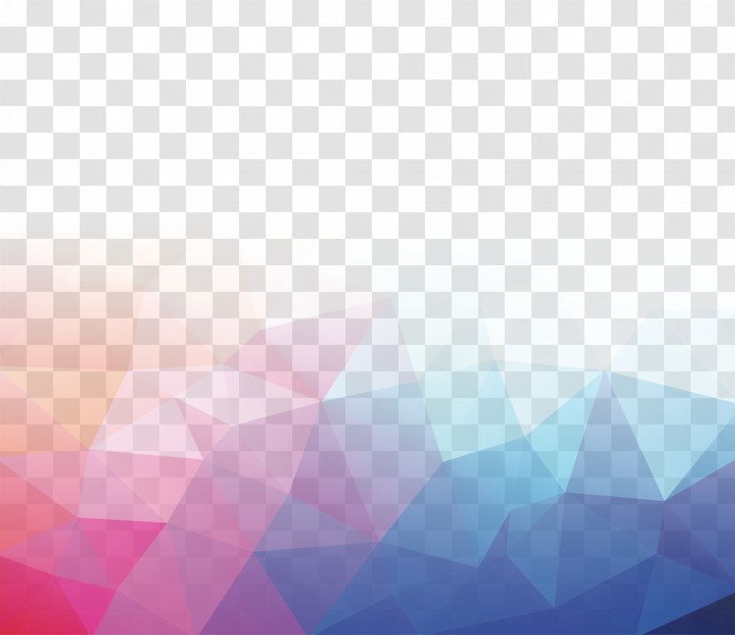 Triangle Pattern - Texture - Colorful Shading Transparent PNG