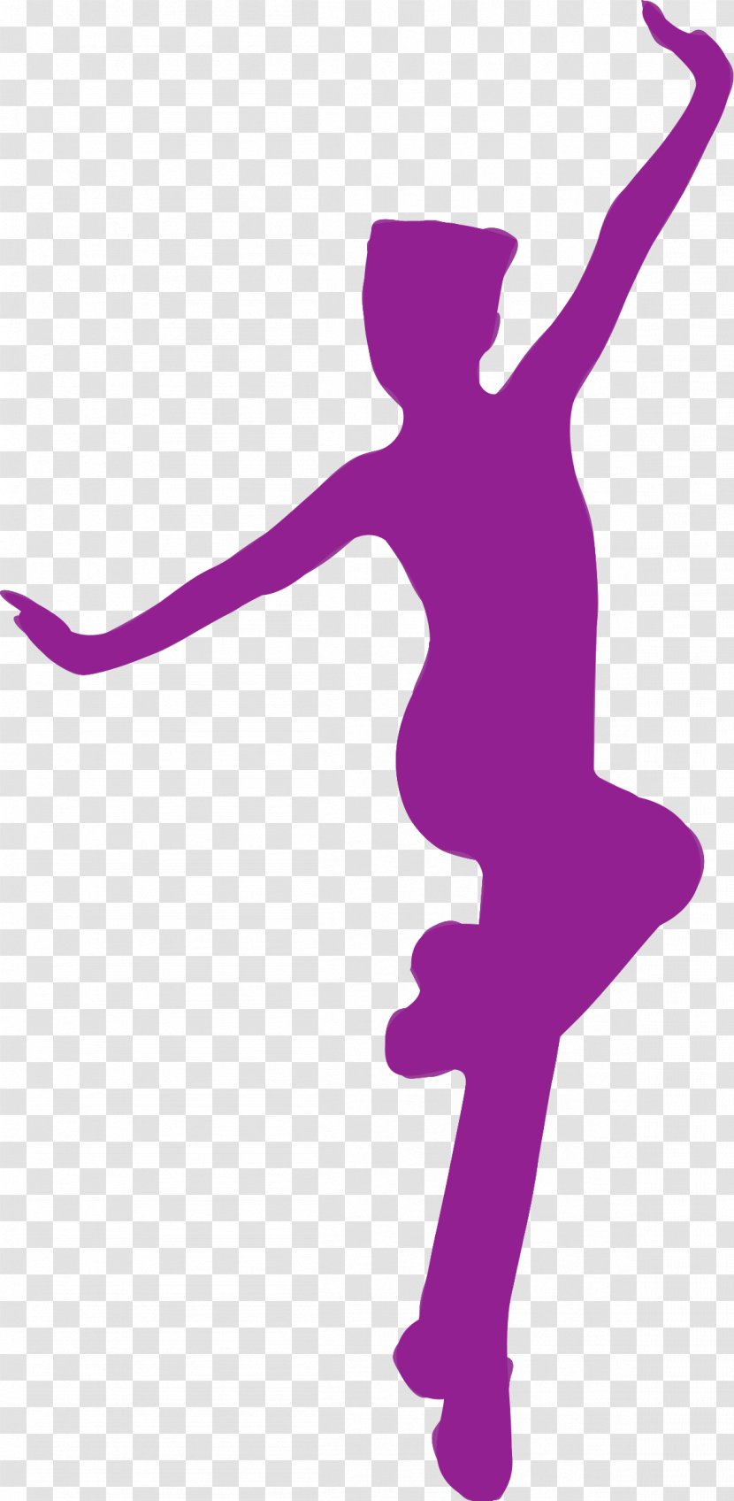 Purple Silhouette Ballet Dancer Clip Art - Frame Transparent PNG